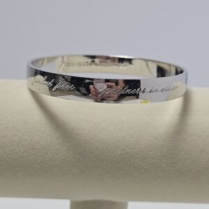 Kate Spade New York "Best Friend Ever" Silver Toned Bracelet